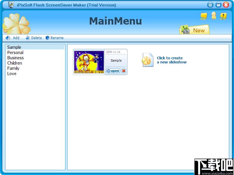 iPixSoft flash ScreenSaver Maker下载,动画制作,屏幕保护