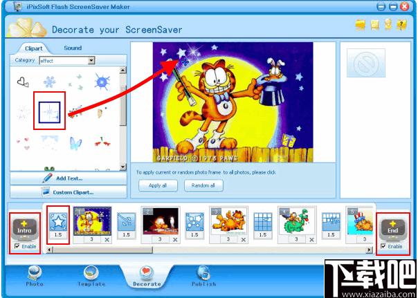 iPixSoft flash ScreenSaver Maker下载,动画制作,屏幕保护