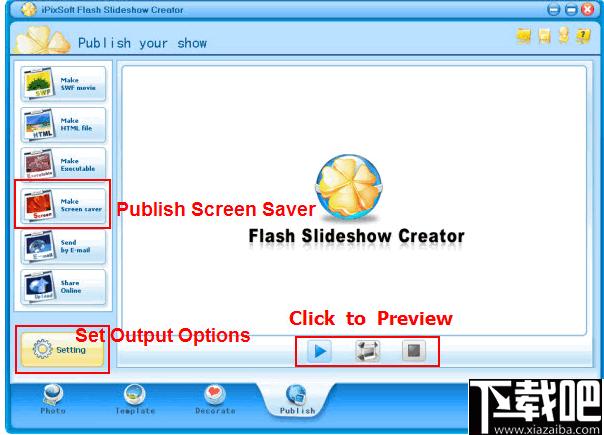 iPixSoft flash ScreenSaver Maker下载,动画制作,屏幕保护