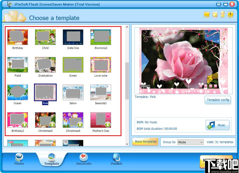 iPixSoft flash ScreenSaver Maker下载,动画制作,屏幕保护