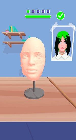 面部雕刻家3d游戏下载,面部雕刻家3d,卡通游戏,解压游戏