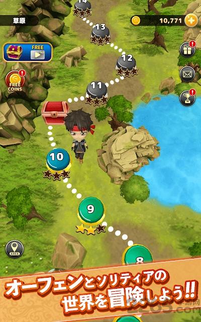 魔法接龙魔术士欧菲流浪之旅手机版下载,魔法接龙魔术士欧菲流浪之旅,纸牌手游,休闲手游